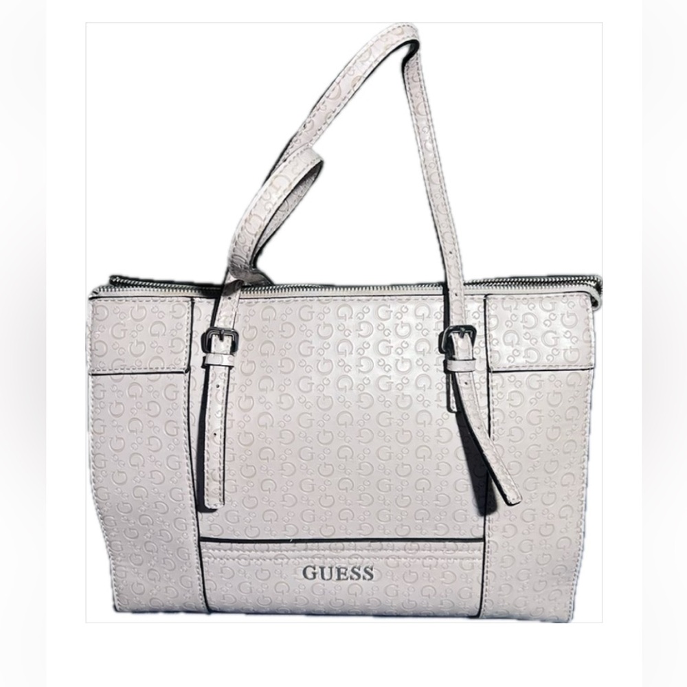 GUESS Pink Shoulder Bag with Embossed G Print CALL OUT Handle Needs to be Sewn